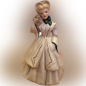 Vintage 1940’s Florence Ceramics Victorian Irene Ceramic Figurine — Antique